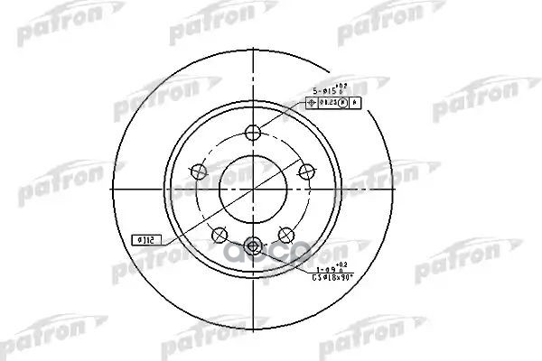 Диск Тормозной Передн Mercedes-Benz: V-Class 96-03, Vito Автобус 96-03, Vito Фургон 97-03 PATRON арт. PBD2797
