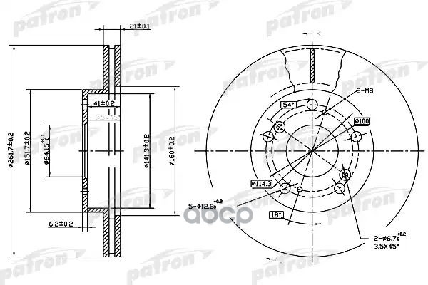 Диск Тормозной Передн Honda: Civic Vii Hatchback (Eu, Ep, Ev) 99-06 , Civic Vii Седан (Es) 01-05 , Civic Viii Седан (Fd) 05-,...