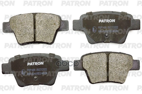 Колодки Тормозные Дисковые Зад. Citroen Peugeot Geely C4 / 207  / 307 / Emgrand  Ec7 Fe-1 PATRON арт. PBP1486