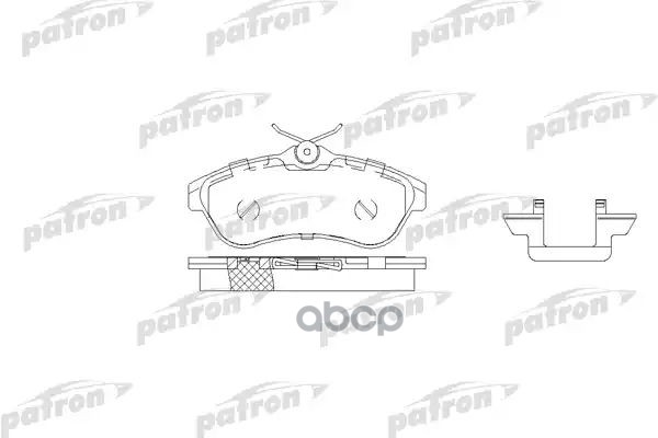 Колодки Тормозные Дисковые Передн Citroen: C2 03-, C3 02-, C3 Pluriel 03- PATRON арт. PBP1543