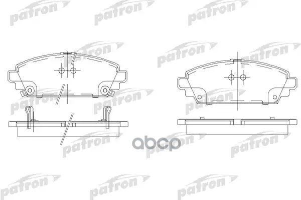 Колодки Тормозные Дисковые Передн Honda: Accord Vii 98-02, Accord Vii Aerodeck 98-02 PATRON арт. PBP1601