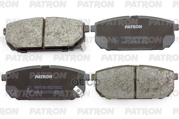 Колодки Тормозные Дисковые Зад. Kia: Sorento 02- PATRON арт. PBP1736