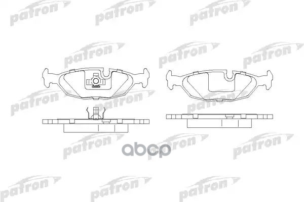 Колодки Тормозные Дисковые Задн Bmw: 3 82-91, 3 Touring 87-94, 3 Кабрио 85-93, 5 81-87, 6 76-90, Z1 88-91 PATRON арт. PBP296