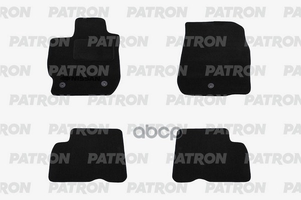 Комплект Автомобильных Ковриков Текстильных Nissan Almera Iii New 2012- PATRON арт. PCC-NSN007