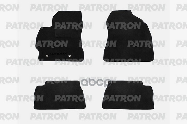 Комплект Автомобильных Ковриков Текстильных Toyota Corolla X 2007-2013 PATRON арт. PCC-TOY0022