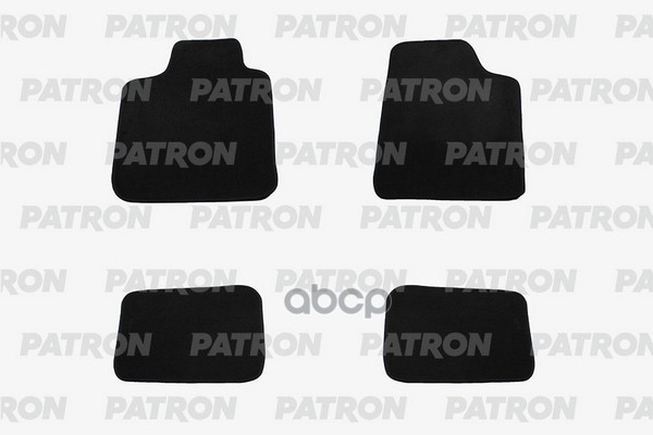 Комплект Автомобильных Ковриков Текстильных, Универсальные, 4 Пр, Перед - 66 Х 49 См, Зад - 46 Х 36 См PATRON арт. PCC-UNI003