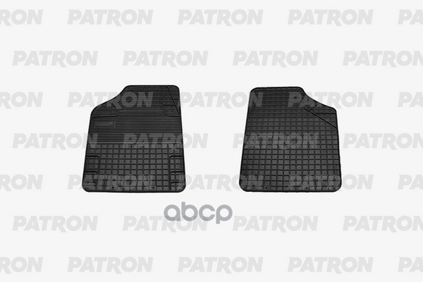 Комплект Автомобильных Ковриков Резиновых Универсальных, (Место Водителя И Пассажира) Черного Цвета, 2 Шт PATRON арт. PCC-UNI...