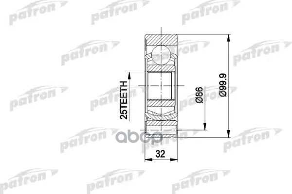ШРУС внутр компл. PCV1005 PATRON арт. PCV1005