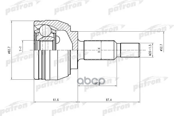 ШРУС наружн к-кт PCV1519 PATRON арт. PCV1519