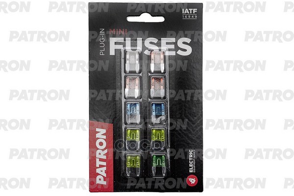 Комплект предохранителей (аналог TESLA F113/F116/F130) MINI Plug-In Fuses ( PATRON PFS001 PATRON арт. PFS001