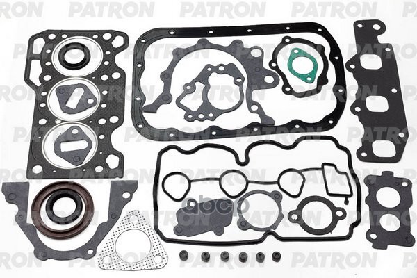 Комплект Прокладок Двигателя Daewoo: Matiz 0.8 98-, Matiz Фургон 0.8 98-, Tico 0.8 95-00  Daewoo Matiz 0.8 F8cv 96> PATRON ар...
