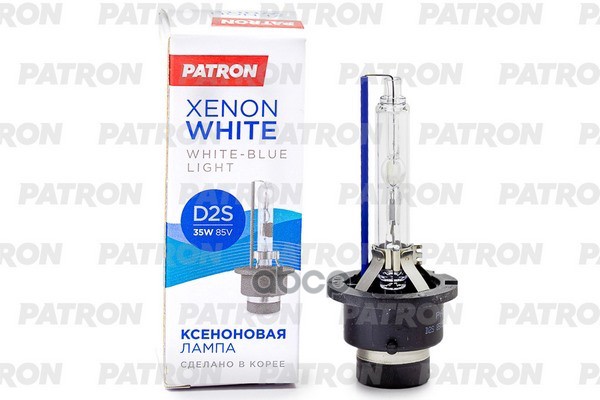 Лампа Газоразрядная D2s 85V 35W 5000K P32d-2 Xenon White (Яркий Белый Свет) Сделано В Корее PATRON арт. PLX-D2S5000