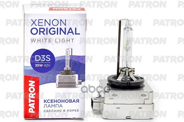 Лампа газоразрядная D3S 42V 35W PK32d-5 4300K PLXD3S4300 PATRON арт. PLXD3S4300