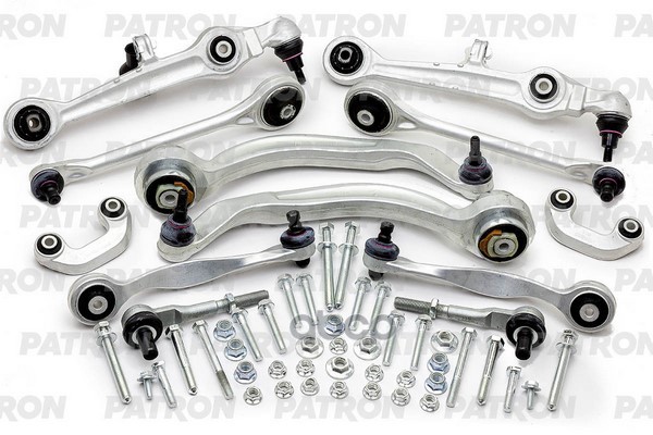 Комплект Рычагов Подвески С Наконечниками И Тягами Стабилизатора (С Болтами) Audi A8 D2 94-99 Дорестайл PATRON арт. PS5665