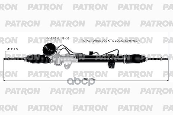 Рейка Рулевая Kia Rio Iii (Ub) 11- Hyundai Accent 11- PATRON арт. PSG1054