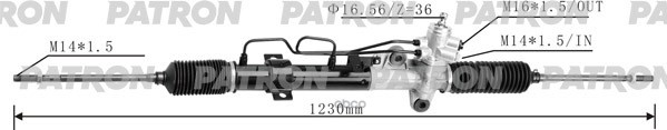Рейка рулевая гидравлическая HYUNDAI  ELANTRA 2000- PSG3038 PATRON арт. PSG3038