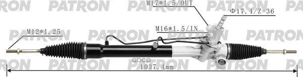 Рейка Рулевая Toyota Yaris L 1999 - 2005 1.0/1.3/1.4D PATRON арт. PSG3056