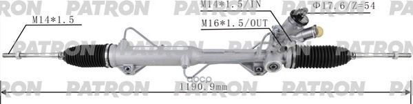 Рейка Рулевая Bmw E90 05- /X1 09-15 PATRON арт. PSG3068