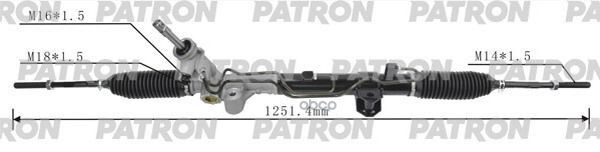 Рейка Рулевая Dodge Caliber 2Wd 06- Journey 2009-2017 Jeep Patroit 2Wd 07- PATRON арт. PSG3092