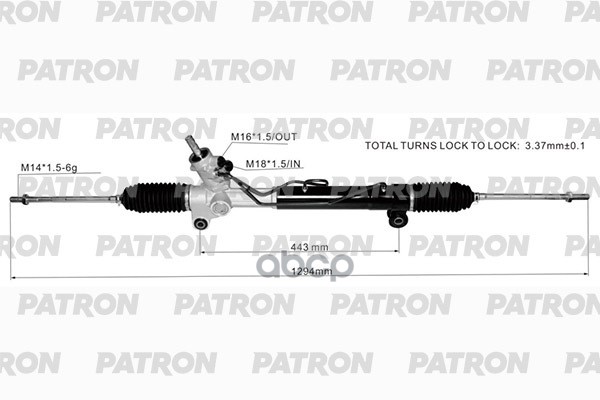 Рейка Рулевая Chevrolet Captiva 2006- PATRON арт. PSG3130