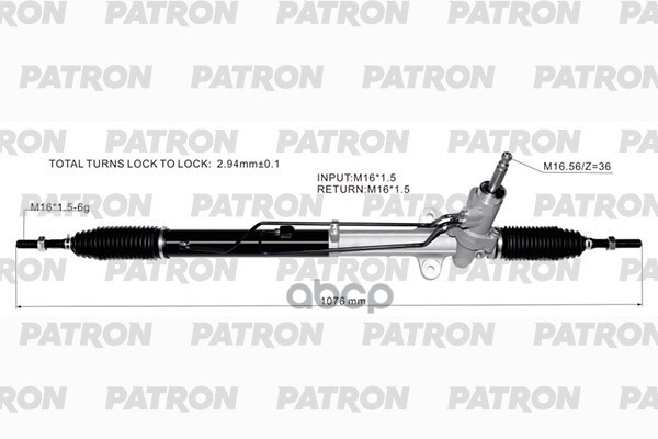 Рейка Рулевая Hyundai Sonata Vi (Yf) 11- PATRON арт. PSG3132