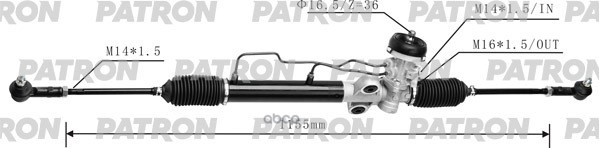 Рейка рулевая гидравлическая HYUNDAI  ACCENT 2000-05 PSG3206 PATRON арт. PSG3206