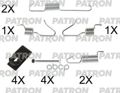 Комплект монтажный тормозных колодок барабанных NISSAN: QASHQAI (J10, PSRK0107 PATRON арт. PSRK0107