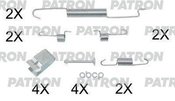 Комплект Монтажный Тормозных Колодок Барабанных Kia: Carens I 00-02, Carens Ii 02-, Clarus 96-, Clarus Универсал 98- PATRON а...