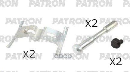 Комплект Монтажный Тормозных Колодок Дисковых Audi: Q7 06-, Porsche: Cayenne 02-, Cayenne 10-, Vw: Touareg 02-06 PATRON арт. ...