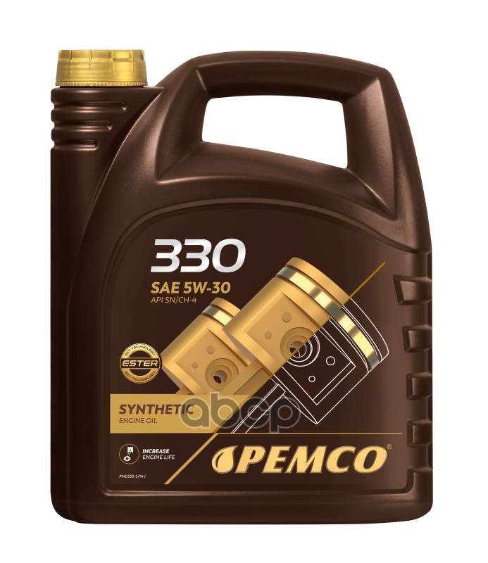 PEMCO 5W-30 Sn/Ch-4 , A3/B4 5Л (Синт. Мотор. Масло) Pemco Pm03305
