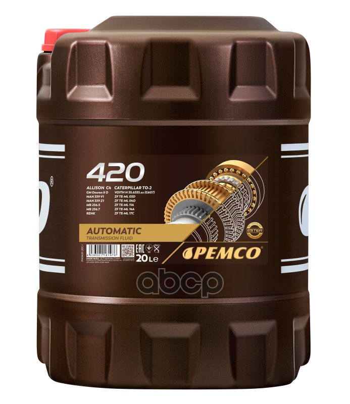 Atf Dexron Ii 20Л (Авт. Транс. Мин. Масло) Hcv PEMCO арт. PM042020