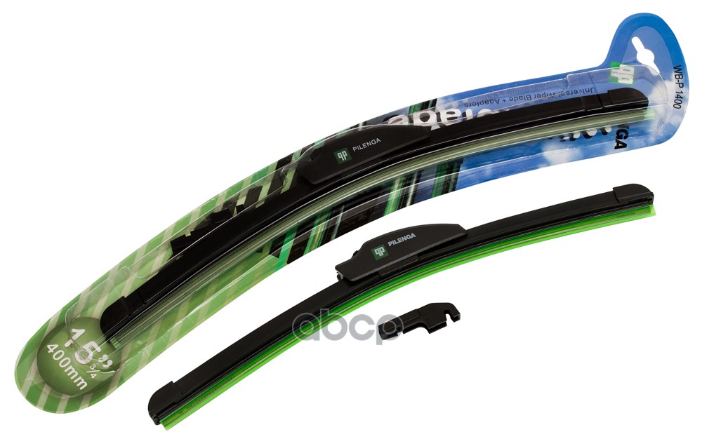 Щетка стеклоочистителя бескаркасная 400mm Универсальные Крючок WB-P1400 PILENGA арт. WB-P1400