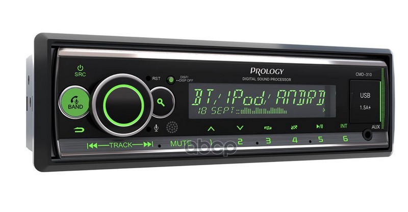 Автомагнитола PROLOGY CMD-310 , USB, AUX, BT,DSP ,многоцветная PROLOGY арт. CMD-310