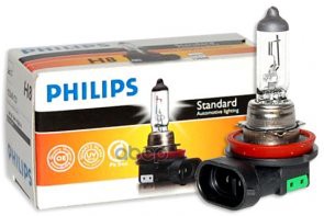 Лампа галогеновая головного света H8 PGJ19-1 Standard 12V 35W Картон 1 шт Philips арт. 12360C1