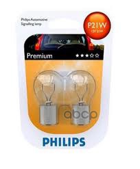 Лампа 12V P21W 21W PHILIPS 2 шт. блистер 12498B2 Philips арт. 12498B2