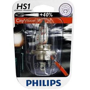 Лампа Галогеновая Hs1 Cityvision Moto 12V 35/35W Px43t Блистер Philips арт. 12636CTVBW