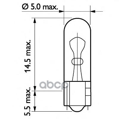Лампа Накаливания Wb T5 24V 2W W2x4,6D Cp Philips арт. 13974CP