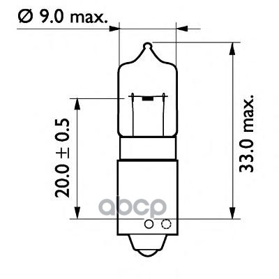 Лампа 24V H21w Bay9s Philips арт. 24356CP
