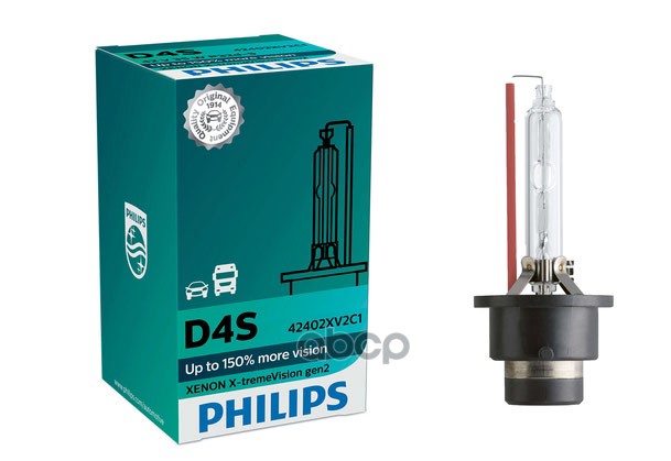 Лампа ксеноновая головного света D4S P32d-5 4800K X-treme Vision Pro150 85V 35W Картон 1 шт Philips арт. 42402XV2C1
