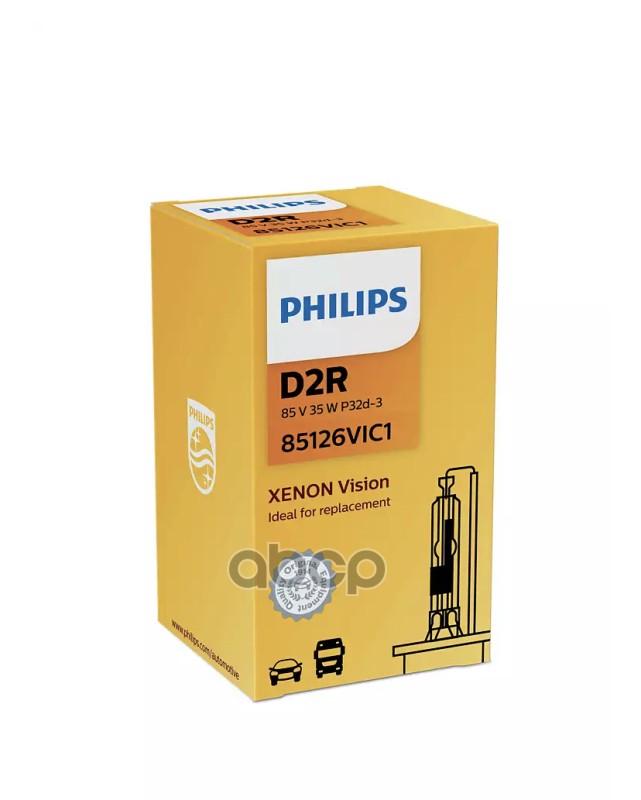 Лампа ксеноновая головного света D2R P32d-3 4600K Vision 85V 35W Картон 1 шт Philips арт. 85126VIC1
