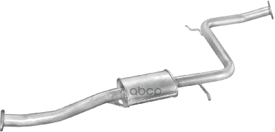 Глушитель Средн Часть Mazda: 323 1.8I 16V Sdn, Hb, 323 F1.8i16v Hb 89-94 Polmostrow арт. 12.72