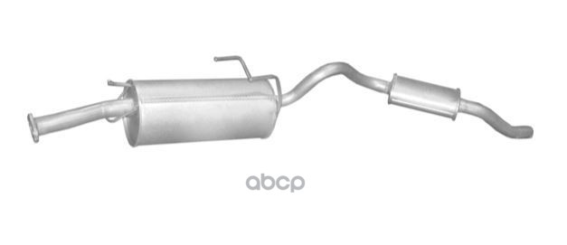 Глушитель Средн+Задн Часть Nissan: Serena 2.0D/2.3D 92-01, Vanette 2.3D 94-03 Polmostrow арт. 15.109