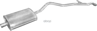 Глушитель Задн Часть Nissan: Urvan 87-2.0/2.3D Polmostrow арт. 15.214