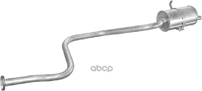 Глушитель Средн Труба Nissan Qashqai/ Renault Kadjar 1.5D13- Polmostrow арт. 15.70