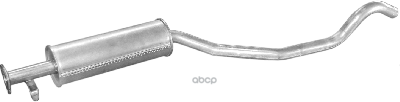 Глушитель Средн Часть Opel: Vectra A 88-95, Vectra A Хечбэк 88-95 Polmostrow арт. 17.43