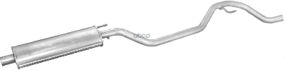 Глушитель Средн Часть Opel: Vectra C 1.6 16V/1.8 16V Sedan/Hetchbek 02 - Polmostrow арт. 17.599