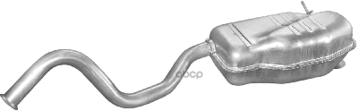 Глушитель Задн Часть Renault: Laguna 93-01, Laguna Grandtour 95-01 Polmostrow арт. 21.17