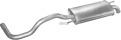 Глушитель Задн Часть Seat: Ibiza 1.0 08.99-05.02, 1.4 08.99-02 Polmostrow арт. 23.72