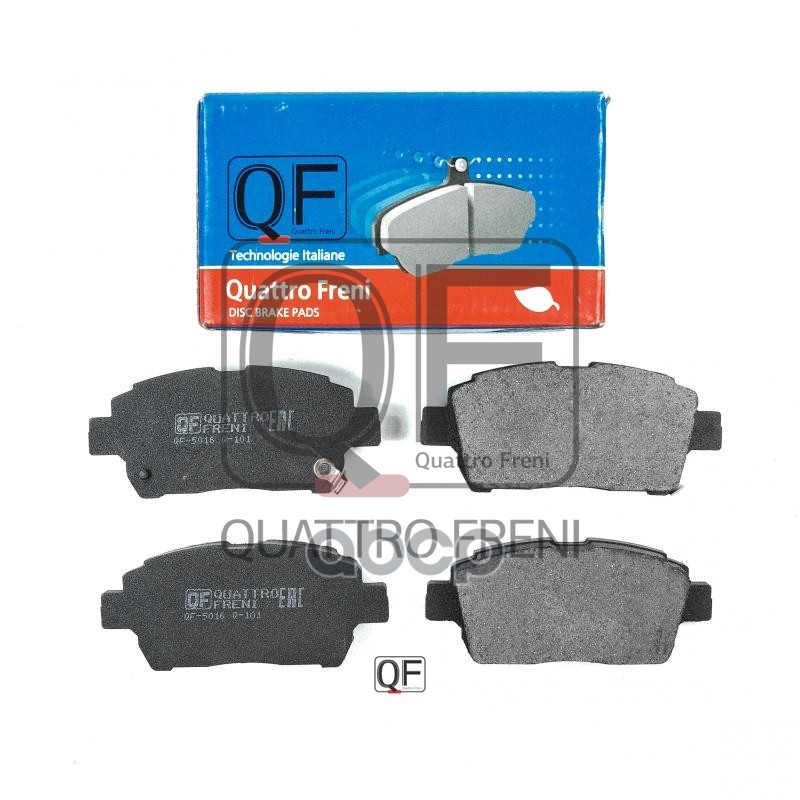 Колодки тормозные дисковые передние к-т с механическим датчиком износа QUATTRO FRENI арт. qf501602