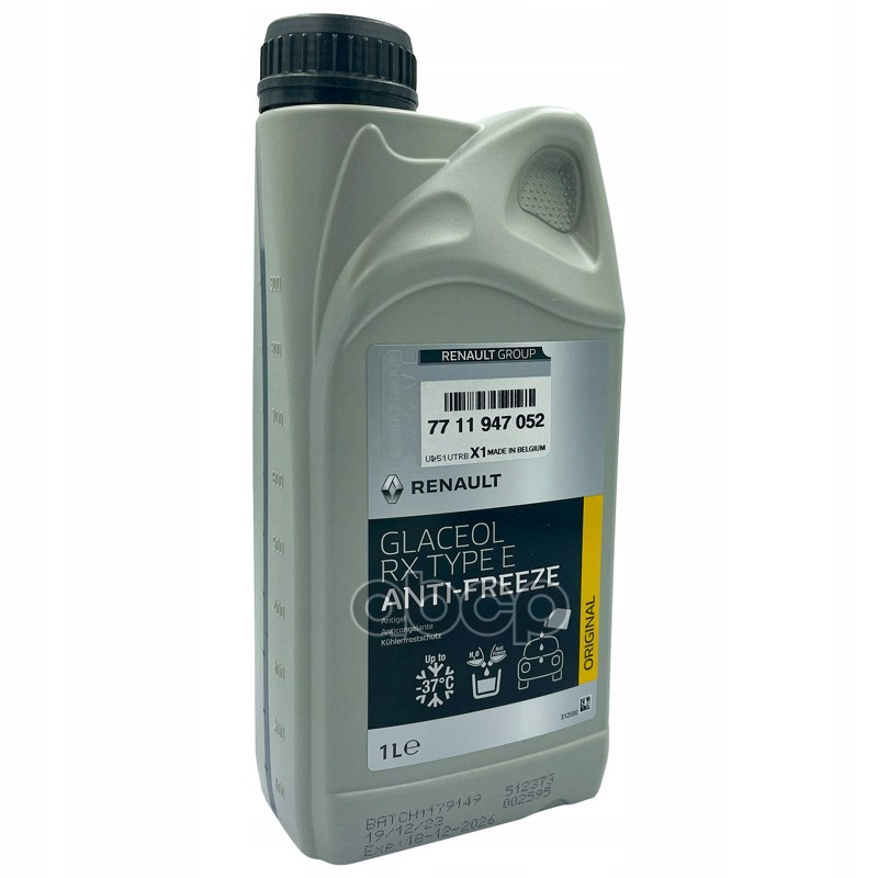 НАСТОЯЩИЙ ЕВРОПЕЙСКИЙ АНТИФРИЗ!  100% ОРИГИНАЛ!   glaceoil rx type d 1л RENAULT арт. 7711947052